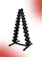 Level Fitness Dumbbells Set 1 Kg to 10 Kg with 10 Pair Vertical Rack | Combo Deal