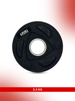 Tri-Grip Olympic Rubber Plates | 2.5 Kg to 20 Kg | Sold as Piece