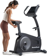 NordicTrack New GX LE Upright Bike | 26-Level Silent Magnetic Resistance | 5" LCD Display & Tablet Shelf | Bluetooth & USB-C Charging | Ergonomic Seat & Foot Pedals | 9kg Flywheel
