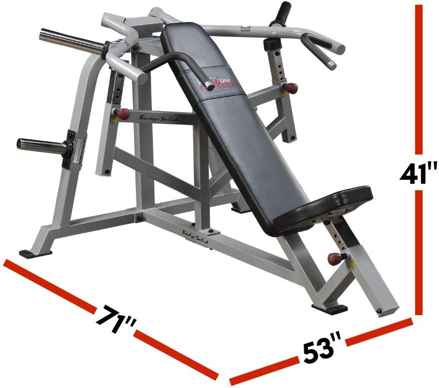 Body Solid LVIP Plate-Loaded Leverage Incline Press – Commercial Grade