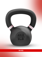 Level Fitness Powder Coated Cast Iron KettleBell - (KG)