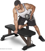 Marcy, Steelbody Flat Bench, Stb-10101, Black
