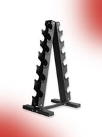 Level Fitness 6 Pair Vertical Dumbbell Rack