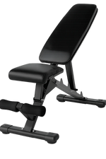 Adjustable black weight bench