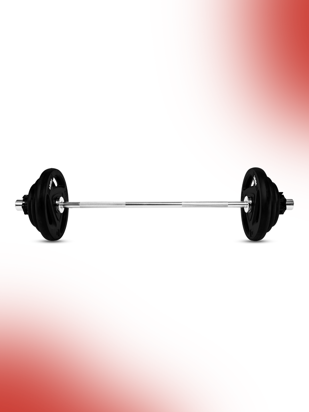 Combo 60KG - 160KG Sets | Level Fitness Tri Grip Olympic Plates with Olympic Barbell