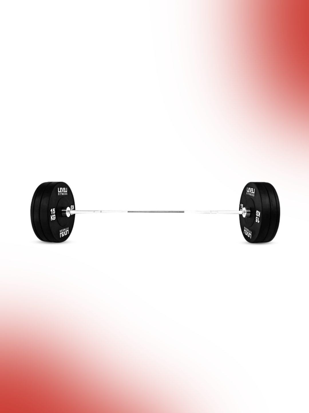 Combo 60Kg - 160Kg Sets | Level Fitness Black Olympic Plates Sets with 7 ft Olympic Barbell