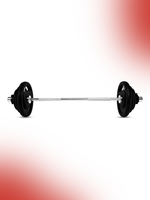 Combo 42 kg Body Pump Set | Level Fitness Tri Grip Plates With 4Ft Barbell