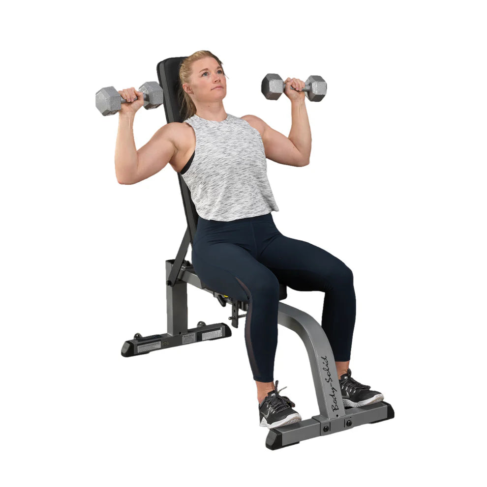 Body Solid GFI21 Flat & Incline Adjustable Bench – Steel Frame
