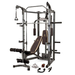 Combo | Marcy Smith Machine with Bench, SM-4008, Brown