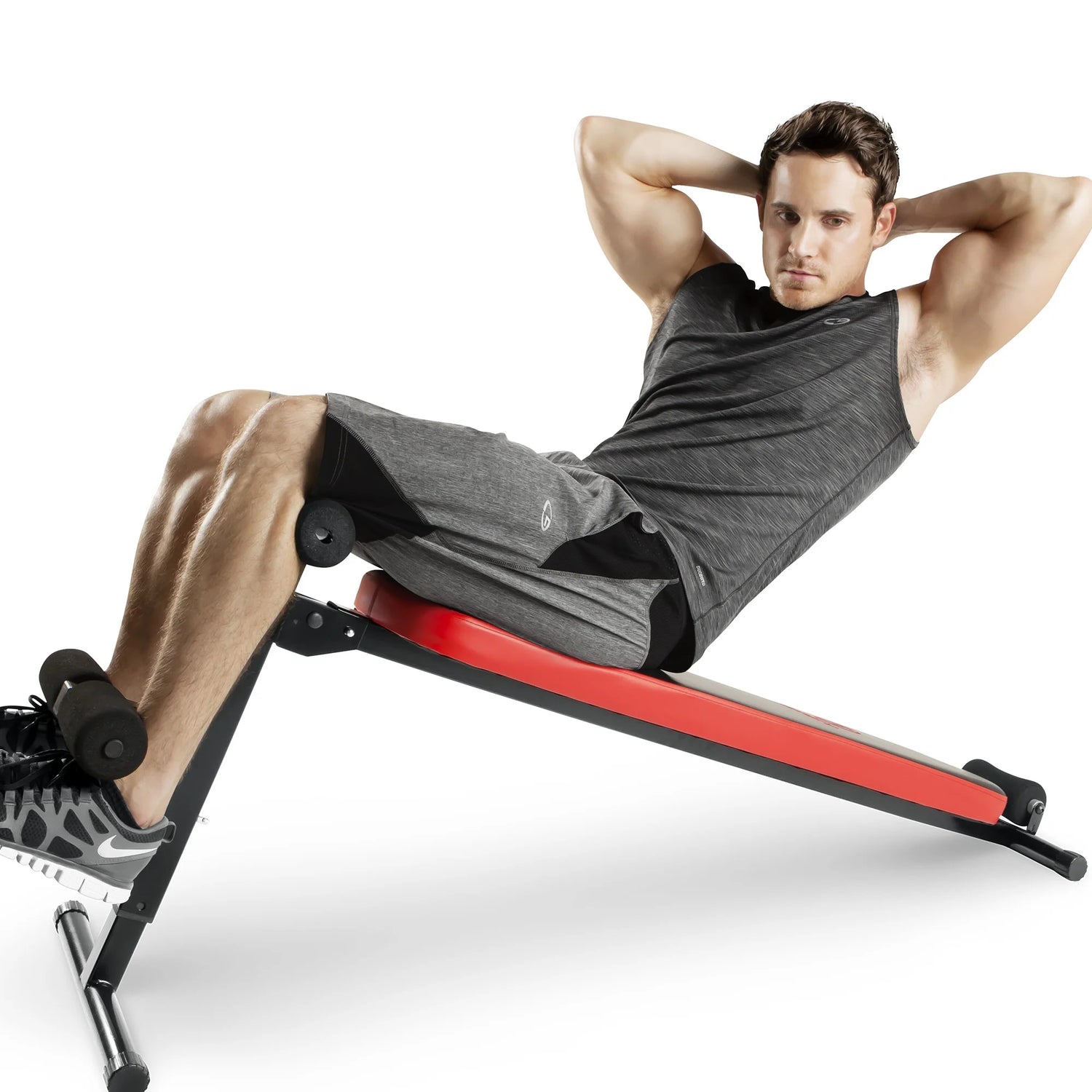 Marcy, Folding Utility Bench W/ Headrest - Slant Board | Sb-4606, Black