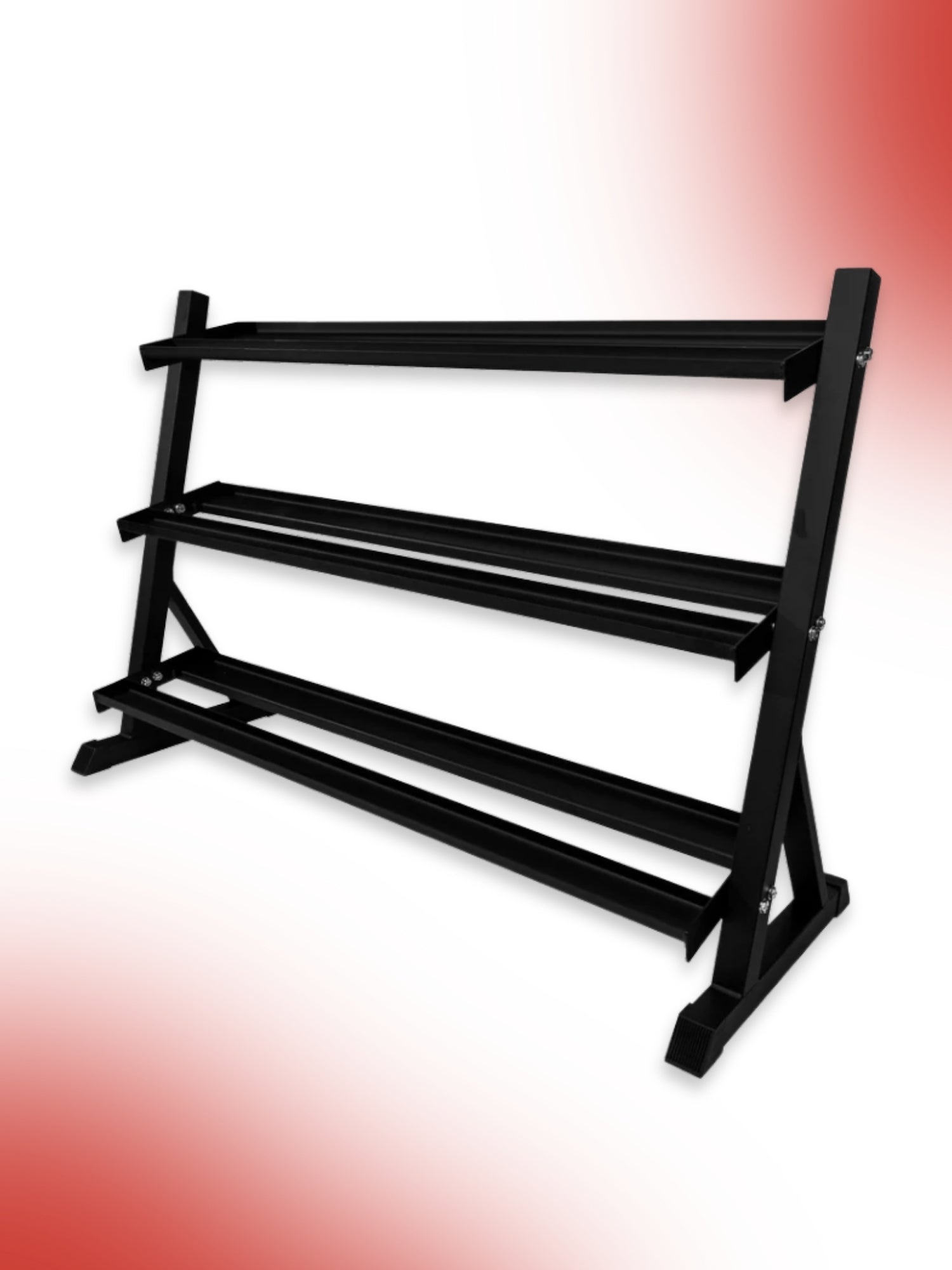 Level Fitness 3 Tier Dumbbell Rack for 8 Pairs