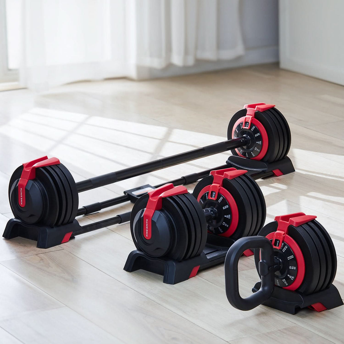 Kingsmith 3 in 1 - Dumbbell / Kettlebell / Barbell, 24KG | Sold as Piece