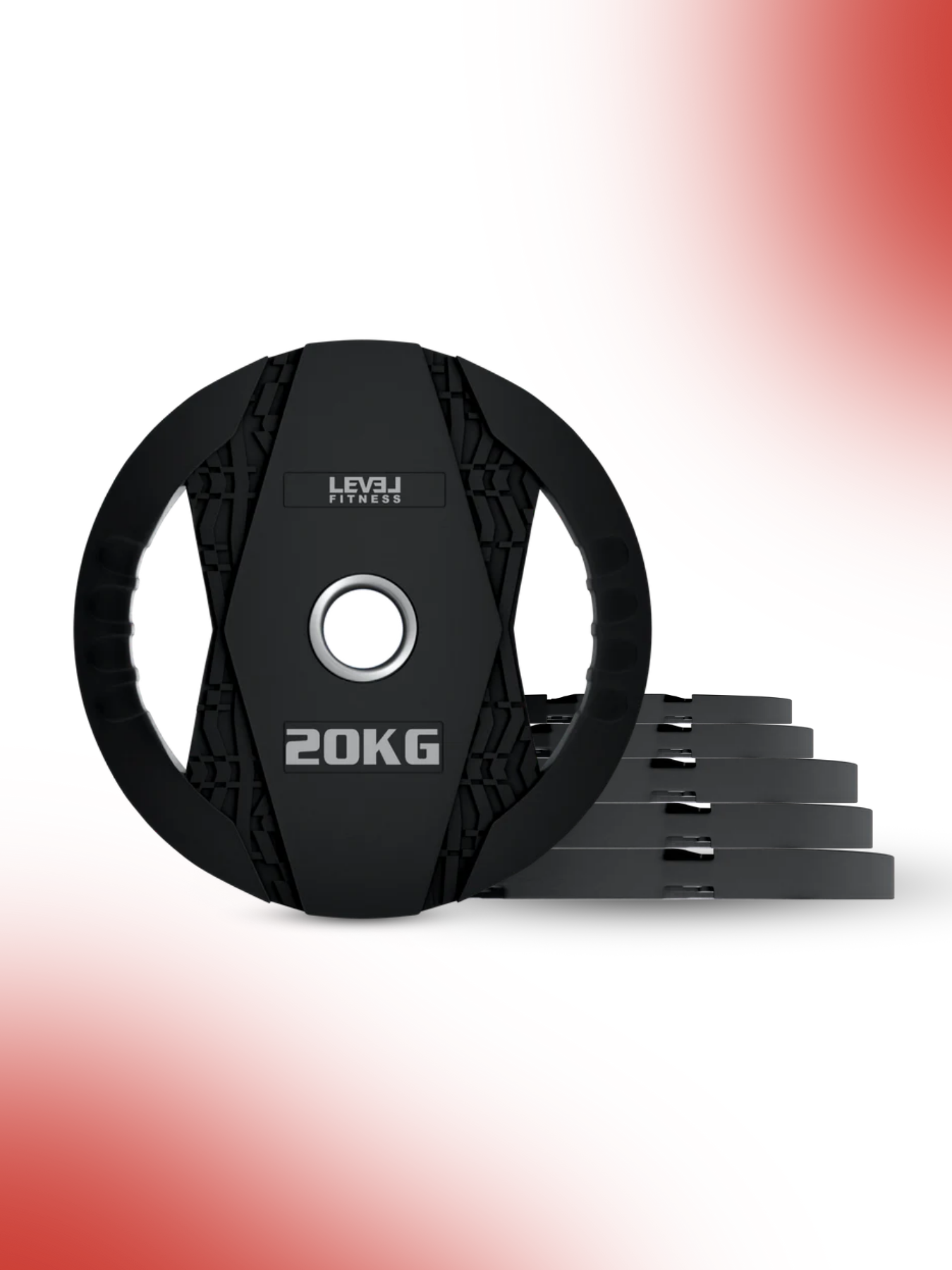 Level Fitness Dual Grip Plate - 2.5 Kg to 20 Kg | Sold as Piece