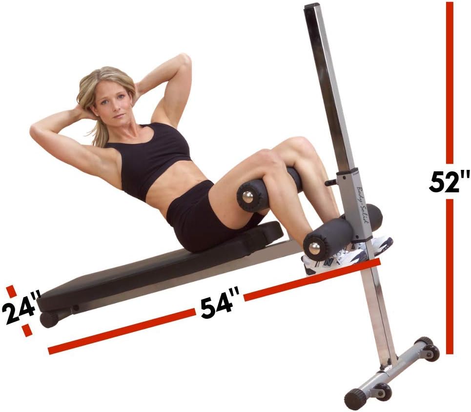 Body Solid GAB60 Adjustable Ab Board – 12‑Position Pro Ab Trainer