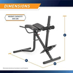 Marcy, Roman Chair, Hyper Extension Bench, JD-5481, Black