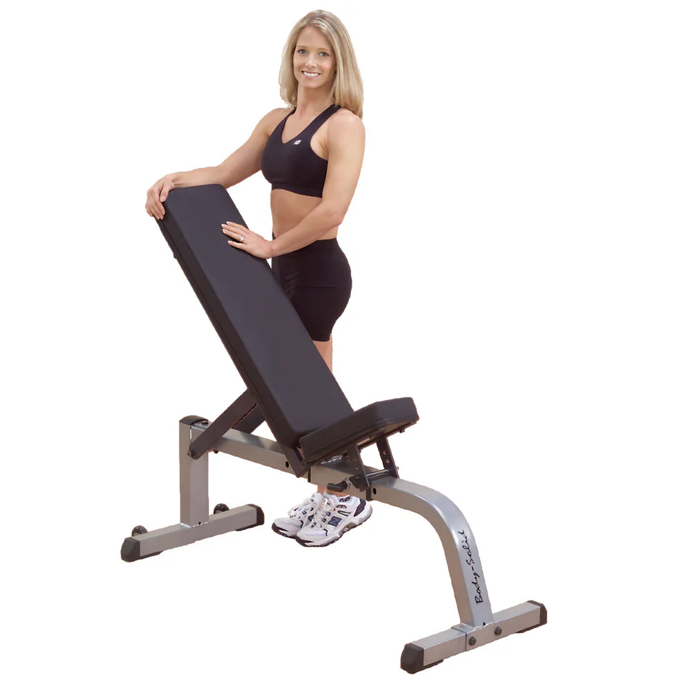 Body Solid GFI21 Flat & Incline Adjustable Bench –  Steel Frame