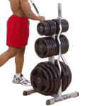 Body Solid Olympic Plate Tree & Bar Holder, GOWT
