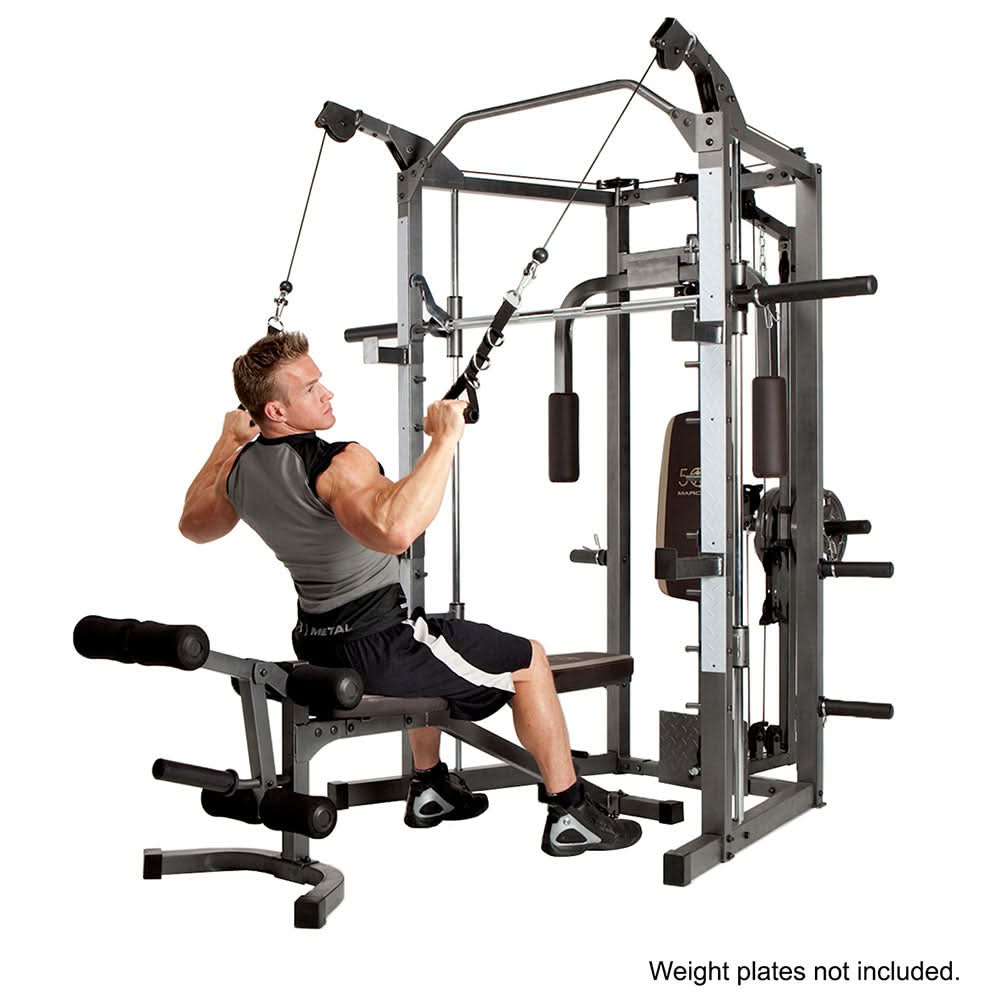Combo | Marcy Smith Machine with Bench, SM-4008, Brown