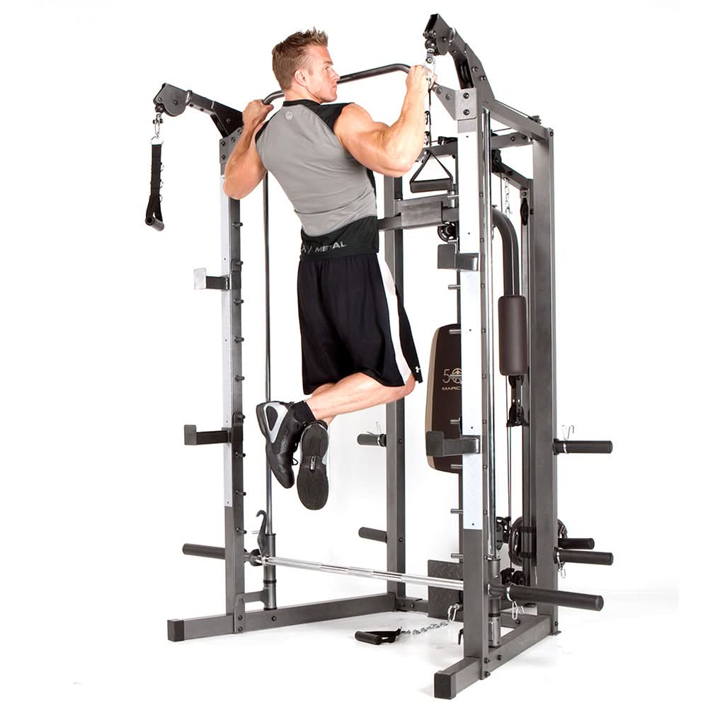 Combo | Marcy Smith Machine with Bench, SM-4008, Brown