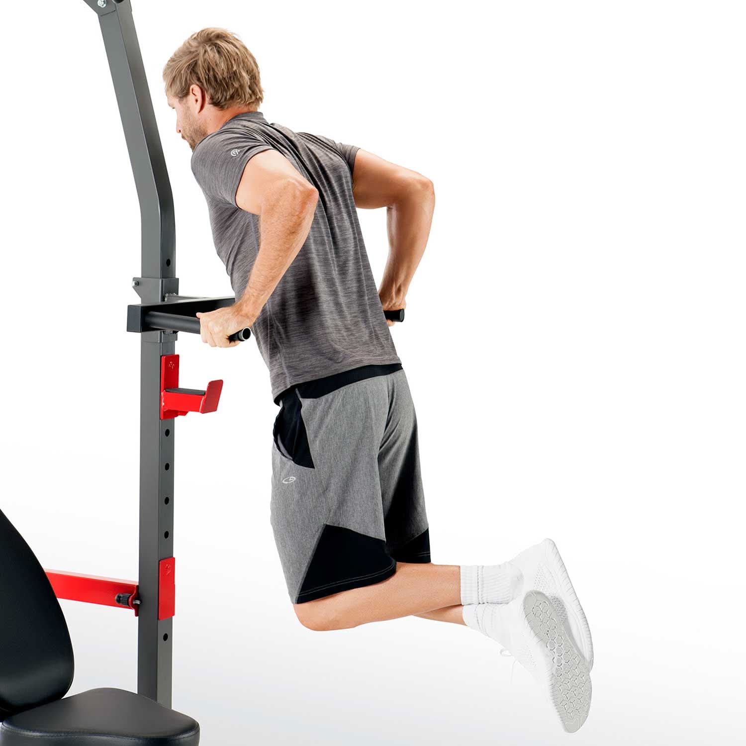 Marcy, Pro Smith Machine Home Gym Training System Cage with Bench, Sm-4903