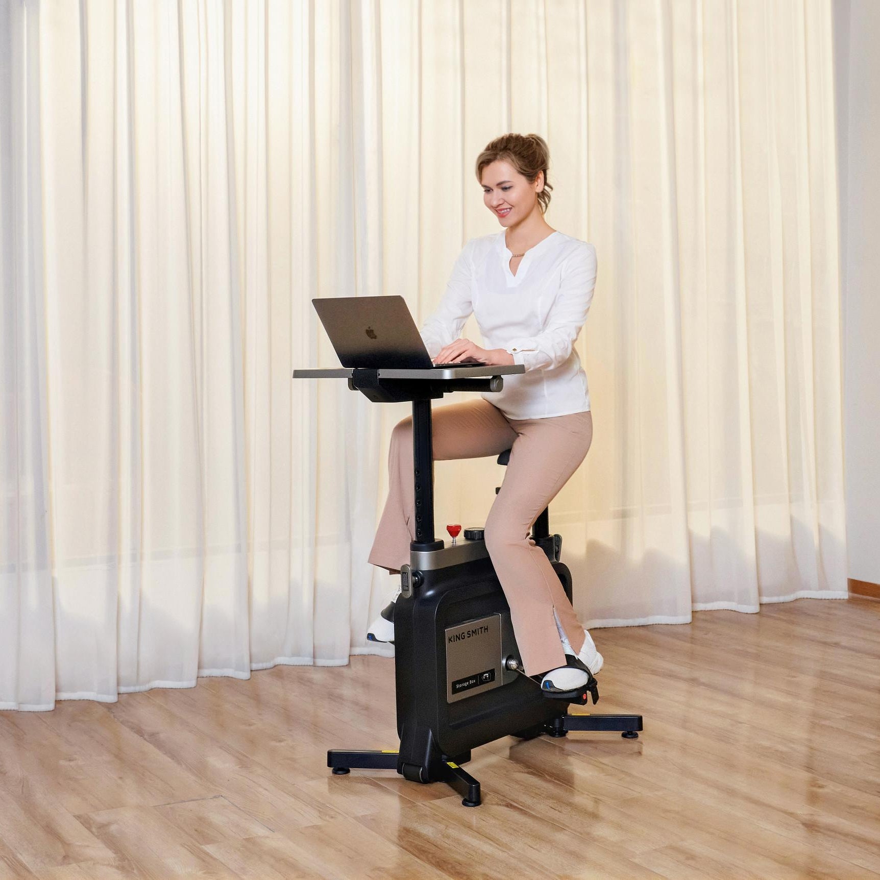 Kingsmith W1B 3 IN 1 Foldable Exercise Bike, Under Desk Bike